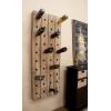 imageDeco 79 Wood 16 Bottle Wall Wine Rack 21quot x 4quot x 25quot Brown21 x 4 x 57