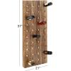 imageDeco 79 Wood 16 Bottle Wall Wine Rack 21quot x 4quot x 25quot Brown21 x 4 x 57
