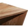 imageDeco 79 Wood Diagonal Open Frame Coffee Table with Gray Metal Base 45quot x 24quot x 16quot Brown