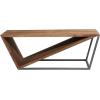 imageDeco 79 Wood Diagonal Open Frame Coffee Table with Gray Metal Base 45quot x 24quot x 16quot Brown