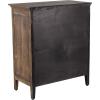 imageDeco 79 Wood Floral Embossed 3 Drawer Cabinet 26quot x 13quot x 30quot Brown