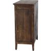 imageDeco 79 Wood Floral Embossed 3 Drawer Cabinet 26quot x 13quot x 30quot Brown