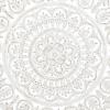 imageDeco 79 Wood Floral Handmade Intricately Carved Round Mandala Wall Decor 36quot x 1quot x 36quot White