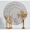imageDeco 79 Wood Floral Handmade Intricately Carved Round Mandala Wall Decor 36quot x 1quot x 36quot White