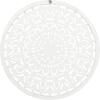 imageDeco 79 Wood Floral Handmade Intricately Carved Round Mandala Wall Decor 36quot x 1quot x 36quot White