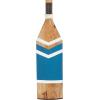 imageDeco 79 Wood Paddle Home Wall Decor Novelty Canoe Oar Wall Sculpture with Arrow and Stripe Patterns Wall Art 21quot x 2quot x 36quot BrownBlue