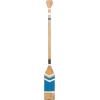 imageDeco 79 Wood Paddle Home Wall Decor Novelty Canoe Oar Wall Sculpture with Arrow and Stripe Patterns Wall Art 21quot x 2quot x 36quot BrownBlue