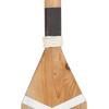 imageDeco 79 Wood Paddle Home Wall Decor Novelty Canoe Oar Wall Sculpture with Arrow and Stripe Patterns Wall Art 21quot x 2quot x 36quot BrownBlue