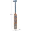 imageDeco 79 Wood Paddle Home Wall Decor Novelty Canoe Oar Wall Sculpture with Arrow and Stripe Patterns Wall Art 21quot x 2quot x 36quot BrownBrown