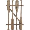 imageDeco 79 Wood Paddle Home Wall Decor Novelty Canoe Oar Wall Sculpture with Arrow and Stripe Patterns Wall Art 21quot x 2quot x 36quot BrownBrown