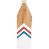imageDeco 79 Wood Paddle Home Wall Decor Novelty Canoe Oar Wall Sculpture with Arrow and Stripe Patterns Wall Art 21quot x 2quot x 36quot BrownWhite