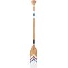 imageDeco 79 Wood Paddle Home Wall Decor Novelty Canoe Oar Wall Sculpture with Arrow and Stripe Patterns Wall Art 21quot x 2quot x 36quot BrownWhite