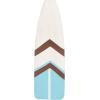imageDeco 79 Wood Paddle Home Wall Decor Novelty Canoe Oar Wall Sculpture with Arrow and Stripe Patterns Wall Art 21quot x 2quot x 36quot BrownWhite