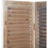 imageDeco 79 Wood Rectangle Room Divider Screen with Horizontal Slats 48quot x 1quot x 71quot CreamCream