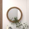 imageDeco 79 Wood Room Wall Mirror Entryway Mirror Wall Mounted Mirror 24quot x 3quot x 24quot Brown