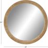 imageDeco 79 Wood Room Wall Mirror Entryway Mirror Wall Mounted Mirror 24quot x 3quot x 24quot Brown