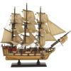 imageDeco 79 Wood Sail Boat Decorative Sculpture Home Decor Statue with Lifelike Rigging Accent Figurine 15quot x 3quot x 14quot BeigeBeige
