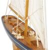 imageDeco 79 Wood Sail Boat Decorative Sculpture Home Decor Statue with Lifelike Rigging Accent Figurine 15quot x 3quot x 14quot BeigeBrown