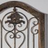 imageDeco 79 Wood Scroll Home Wall Decor Distressed Door Panel Wall Sculpture with Metal Wire Details Wall Art 19quot x 1quot x 72quot Brown