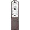 imageDeco 79 Wood Scroll Home Wall Decor Distressed Door Panel Wall Sculpture with Metal Wire Details Wall Art 19quot x 1quot x 72quot Brown