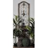 imageDeco 79 Wood Scroll Home Wall Decor Distressed Door Panel Wall Sculpture with Metal Wire Details Wall Art 19quot x 1quot x 72quot Brown