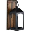 imageDeco 79 Wood Solid Wall Sconce 5quot x 6quot x 20quot BrownBlack