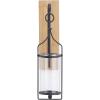 imageDeco 79 Wood Solid Wall Sconce 5quot x 6quot x 20quot BrownBlack