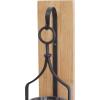 imageDeco 79 Wood Solid Wall Sconce 5quot x 6quot x 20quot BrownBlack