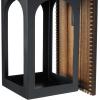 imageDeco 79 Wood Solid Wall Sconce 5quot x 6quot x 20quot BrownBlack
