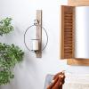 imageDeco 79 Wood Solid Wall Sconce 5quot x 6quot x 20quot BrownBrown