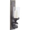 imageDeco 79 Wood Solid Wall Sconce 5quot x 6quot x 20quot BrownBrown