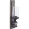 imageDeco 79 Wood Solid Wall Sconce 5quot x 6quot x 20quot BrownBrown