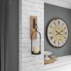 imageDeco 79 Wood Solid Wall Sconce 5quot x 6quot x 20quot BrownBrown