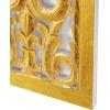 imageDeco 79 Wooden Floral Handmade Home Wall Decor Intricately Carved Acanthus Wall Sculpture Wall Art 12quot x 1quot x 36quot BrownGold