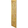 imageDeco 79 Wooden Floral Handmade Home Wall Decor Intricately Carved Acanthus Wall Sculpture Wall Art 12quot x 1quot x 36quot BrownGold