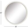 imageDeco 79 Wooden Room Wall Mirror Entryway Mirror Wall Mounted Mirror 32quot x 2quot x 32quot BlackWhite