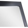 imageDeco 79 Wooden Room Wall Mirror Entryway Mirror Wall Mounted Mirror 33quot x 1quot x 65quot Black
