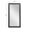 imageDeco 79 Wooden Room Wall Mirror Entryway Mirror Wall Mounted Mirror 33quot x 1quot x 65quot Black
