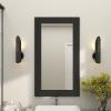 imageDeco 79 Wooden Room Wall Mirror Minimalistic Entryway Mirror Wall Mounted Mirror 24quot x 1quot x 42quot Black