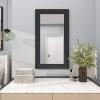 imageDeco 79 Wooden Room Wall Mirror Minimalistic Entryway Mirror Wall Mounted Mirror 24quot x 1quot x 42quot Black