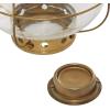 imageDeco 79 Wooden Standing Decorative Candle Lantern 8quot x 8quot x 28quot WhiteMulticolor