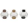 imageDeco 79 Wooden Standing Decorative Candle Lantern 8quot x 8quot x 28quot WhiteMulticolor