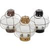 imageDeco 79 Wooden Standing Decorative Candle Lantern 8quot x 8quot x 28quot WhiteMulticolor