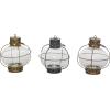 imageDeco 79 Wooden Standing Decorative Candle Lantern 8quot x 8quot x 28quot WhiteMulticolor