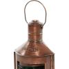 imageDeco 79 Wooden Standing Decorative Candle Lantern 8quot x 8quot x 28quot WhiteMulticolor