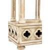 imageDeco 79 Wooden Standing Decorative Candle Lantern 8quot x 8quot x 28quot WhiteWhite