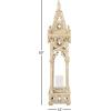 imageDeco 79 Wooden Standing Decorative Candle Lantern 8quot x 8quot x 28quot WhiteWhite