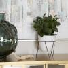 imageThe Novogratz Faux Foliage Eucalyptus Artificial Plant with Realistic Leaves and Metal Stand and White Pot 12quot x 12quot x 17quot Green