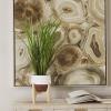 imageThe Novogratz Faux Foliage Grass Tall Artificial Plant with Realistic Leaves and Porcelain Pot on Wooden Stand 20quot x 8quot x 35quot GreenGreen