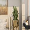 imageThe Novogratz Faux Foliage Snake Artificial Plant with Realistic Leaves and Black Porcelain Pot 14quot x 14quot x 36quot Green